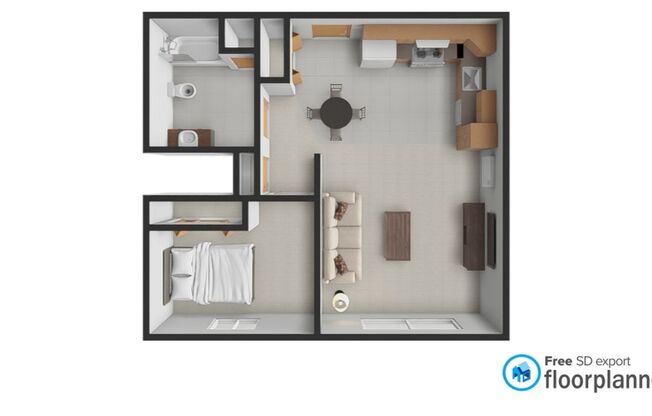 1 bed, 1 bath, 600 sqft, $825, Unit 11