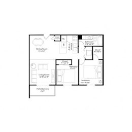 2 beds, 1 bath, 950 sqft, $1,159