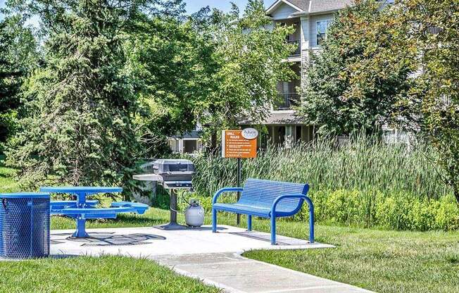 Sundeck and Grilling Area at Autumn Grove Apartments, Nebraska