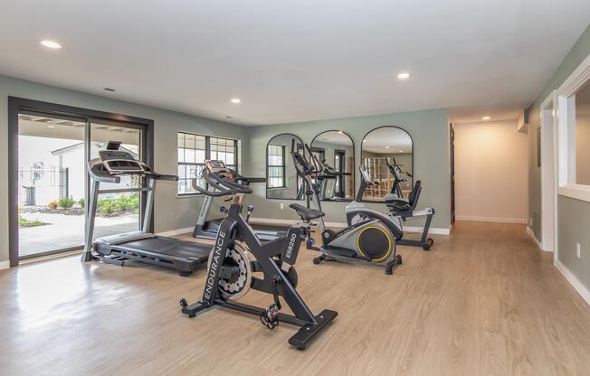 a room with a wooden floor