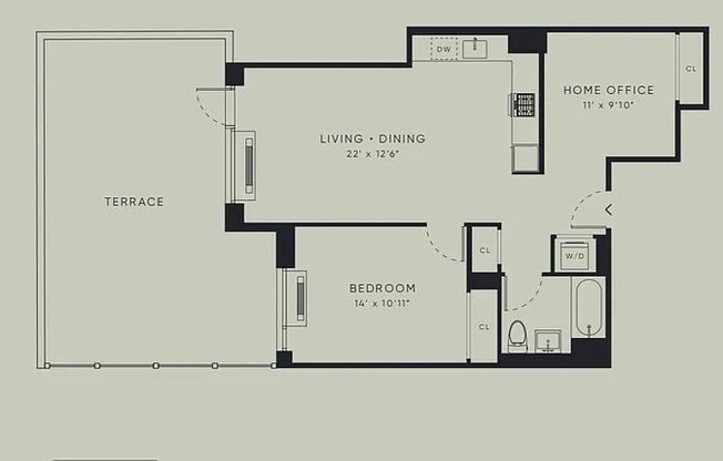 1 bed, 1 bath, $7,700, Unit 2E