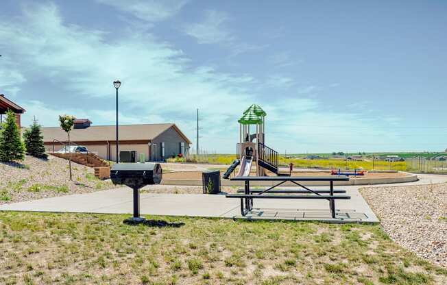 Dakota Ridge Playground Apartments for Rent with outdoor playground Williston, ND
