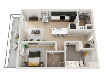 1 bed, 1 bath, 828 sqft, $2,299