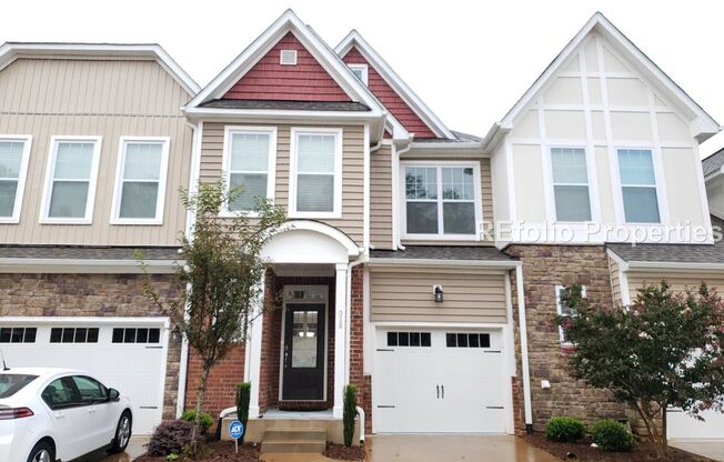 Gorgeous 3 Bedroom, 3.5 Bathroom, 1-Car Garage Townhome with Finished Basement in Harrison Bluffs, Cary. Available July 25!