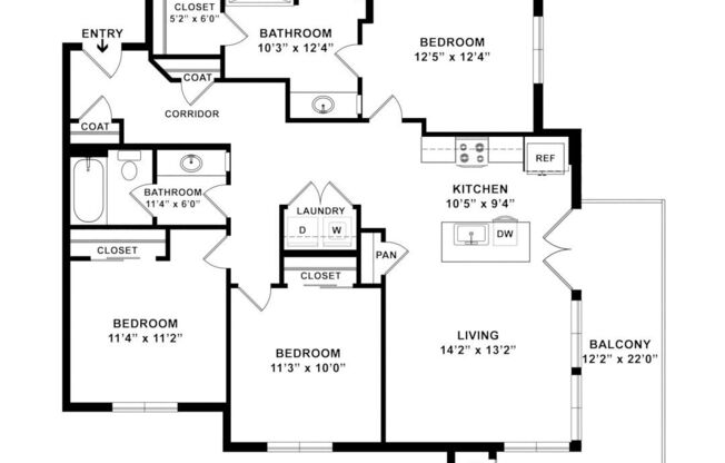 3 beds, 2 baths, 1,269 sqft, $2,475