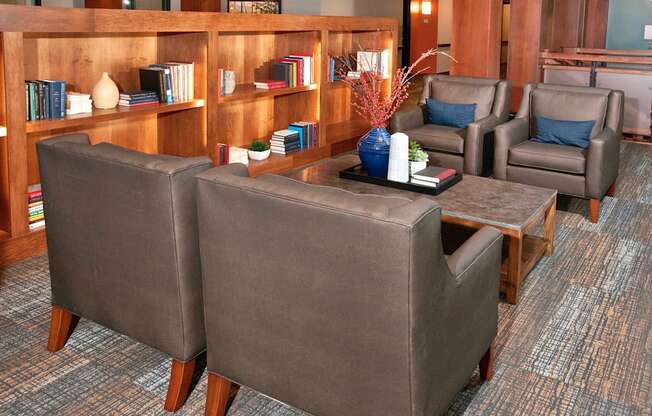 Library at The Grainwood Senior Apartments, Prior Lake, MN 55372