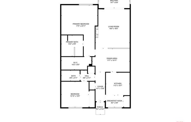 2 beds, 2 baths, 1,503 sqft, $3,300, Unit 204