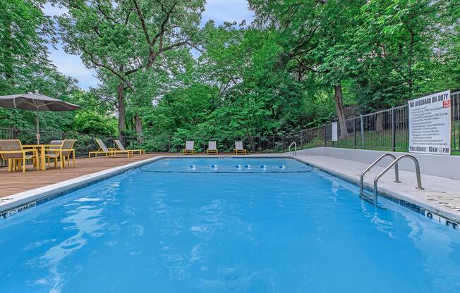 a large pool of water