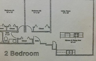 2 beds, 1 bath, 880 sqft, $950, Unit 39