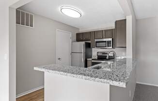 Kitchen with Granite Countertops