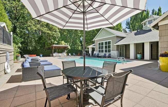 Resort style pool at Thorncroft Farms Apartments