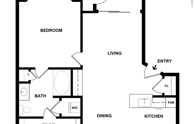 1 bed, 1 bath, 678 sqft, $1,230