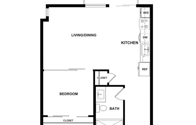 1 bed, 1 bath, 503 sqft, $3,994