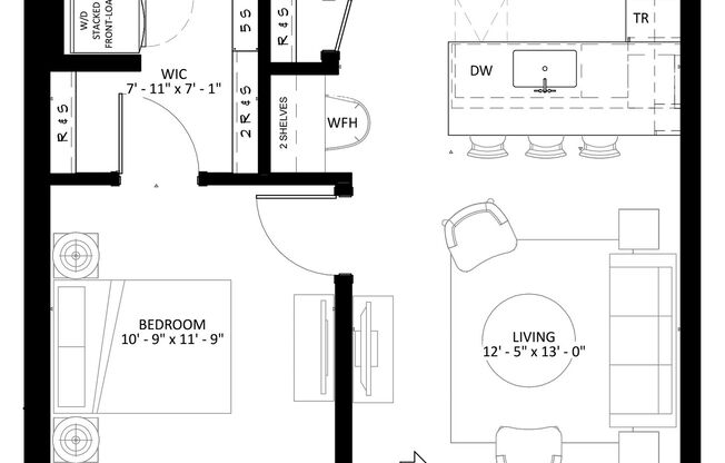 1 bed, 1 bath, 749 sqft, $1,895, Unit 204
