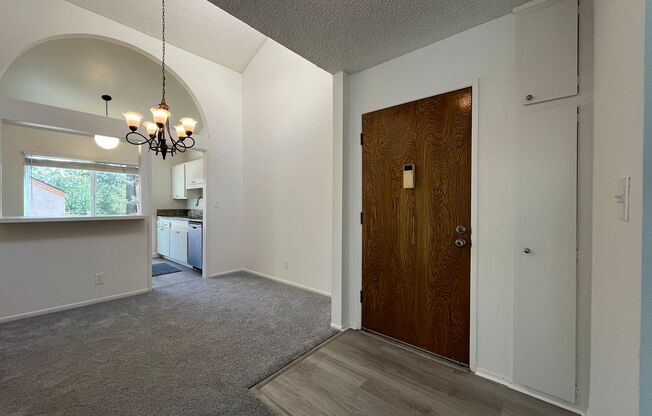 LOCATION! Move-in ready 2+2 w/parking, pool + balcony!