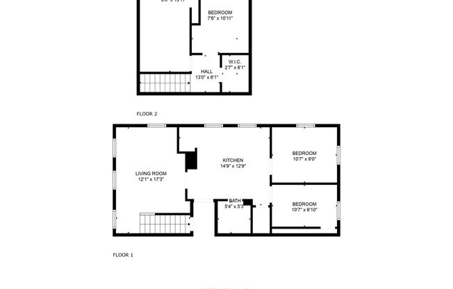 4 beds, 1 bath, 800 sqft, $2,095, Unit 8-2