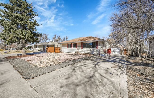 5- bedroom, 2 bath home with finished basement and detached garage