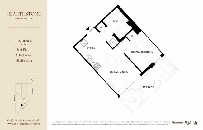 1 bed, 1 bath, $3,311, Unit 202