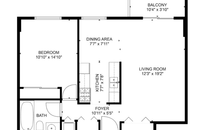 1 bed, 1 bath, 674 sqft, $1,299, Unit 311