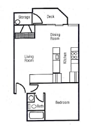 1 bed, 1 bath, 560 sqft, $1,612