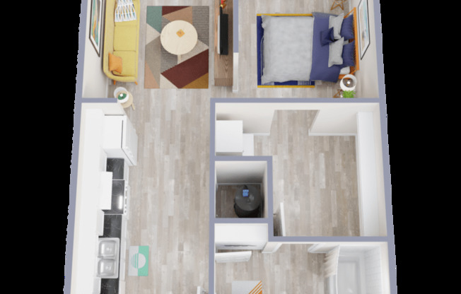 Studio, 1 bath, 575 sqft, $1,425