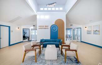 lobby at Aqua Bay Apartments in Naples, FL 34116
