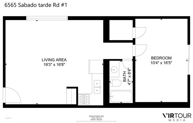 1 bed, 1 bath, 550 sqft, $2,727, Unit 12