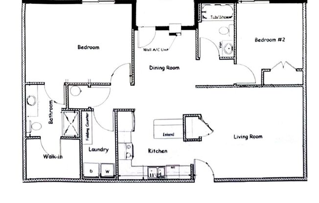 2 beds, 2 baths, 1,125 sqft, $1,195, Unit 1320-201