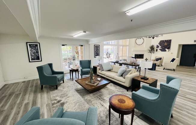 Resident Lounge at Valley View Senior Apartment Homes in Garden Grove, California.