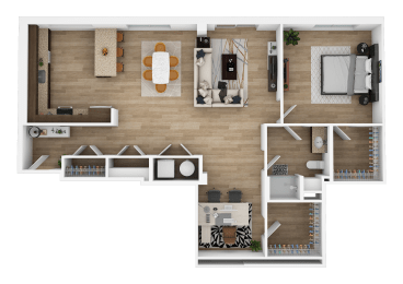 1 bed, 1 bath, 1,233 sqft, $1,899