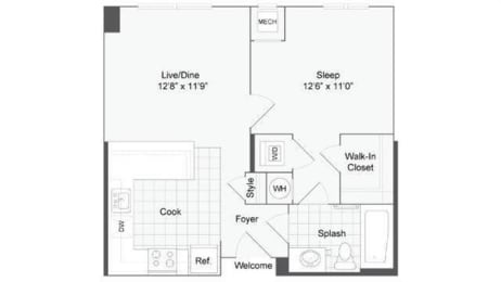 1 bed, 1 bath, 710 sqft, $1,728