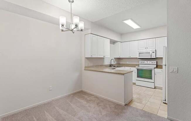 Kitchen Unit at Towers at Costa Verde Apartments, California