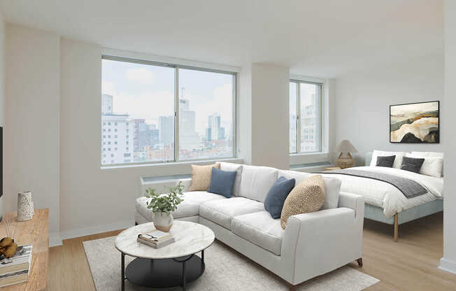 Living Room with Hard Surface Flooring