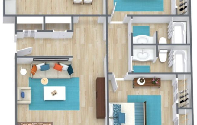 1 bed, 1 bath, 800 sqft, $1,145, Unit 5606-1C