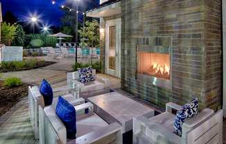 Capital Creek outdoor fireplace