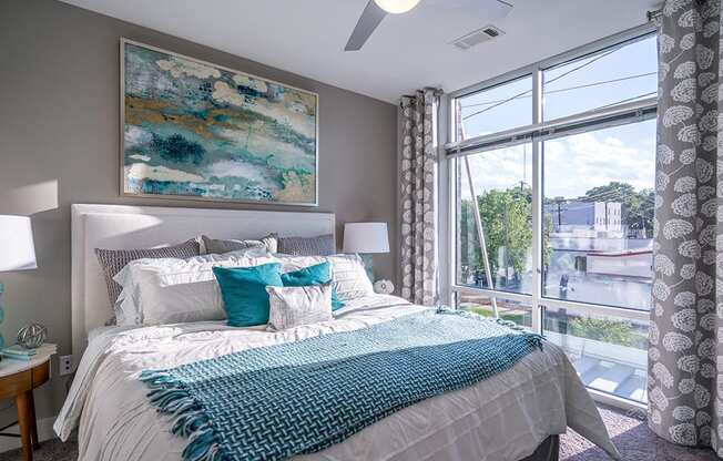 Gorgeous Bedroom at Link Apartments® Glenwood South, Raleigh, North Carolina