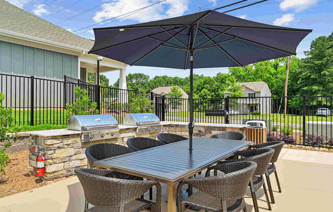 Outdoor Patio and Grill at Zora University, Charlotte, NC