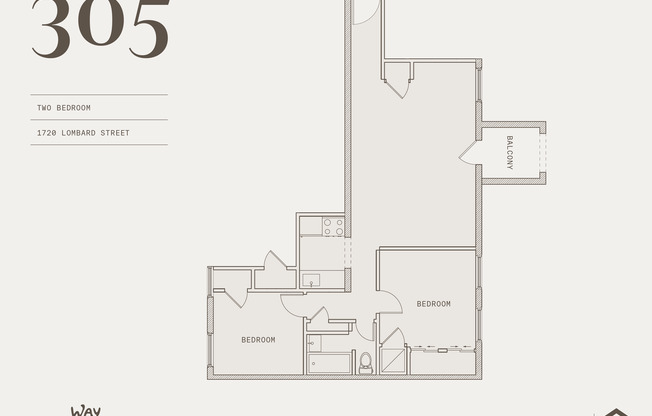 2 beds, 1 bath, $2,280, Unit 305