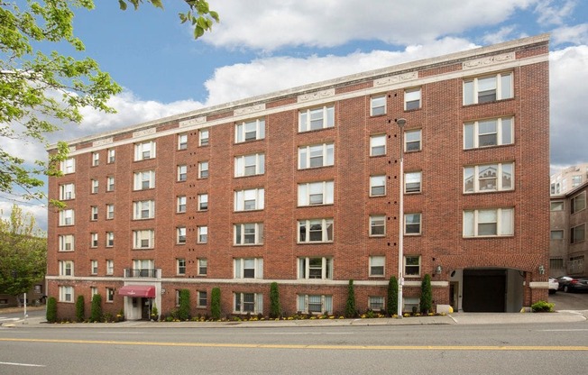 Front of Brick Building at Stockbridge Apartment Homes, Seattle