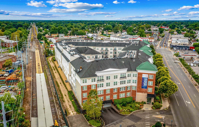Aerial view of the property at West 130, West Hempstead, 11552