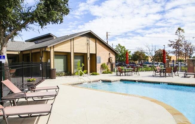 Sun Deck And Poolside Cabanas at Hawthorne House, Texas, 79705