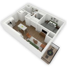 1 bed, 1 bath, 761 sqft, $1,625