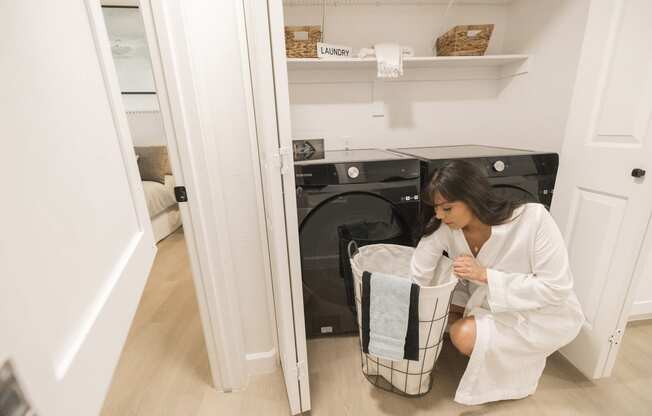 In-Unit Washer and Dryer at Haven Townhomes at P83 in Peoria Arizona