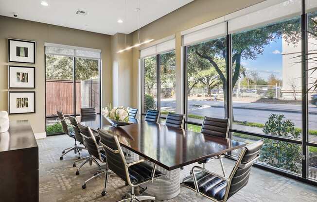 a conference room at Muse at Museum District, Houston, TX