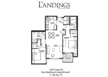 2 beds, 2 baths, 1,126 sqft, $2,235