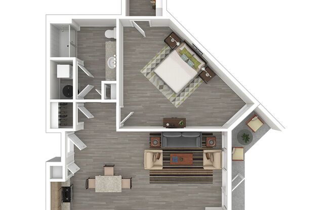 1 bed, 1 bath, 915 sqft, $2,735, Unit C-120
