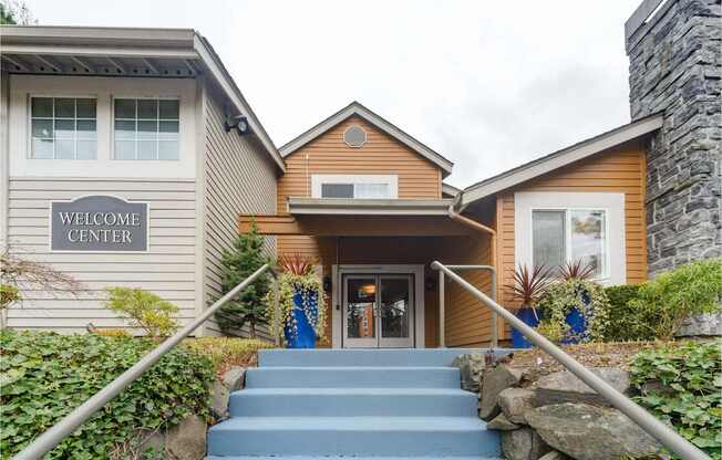 A building with a sign that says