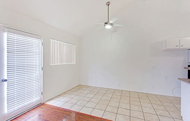 Ceiling Fan ; Tile Floors