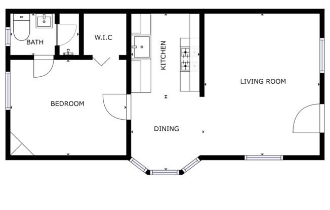 1 bed, 1 bath, $1,900, Unit 113#2960