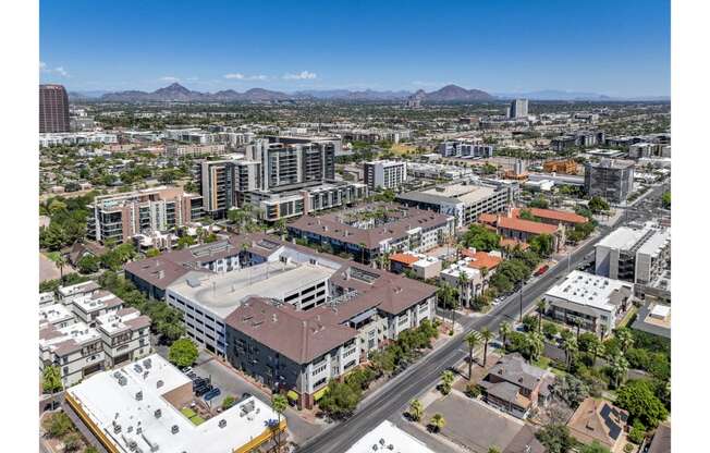 aerial view of Roosevelt Square apartments